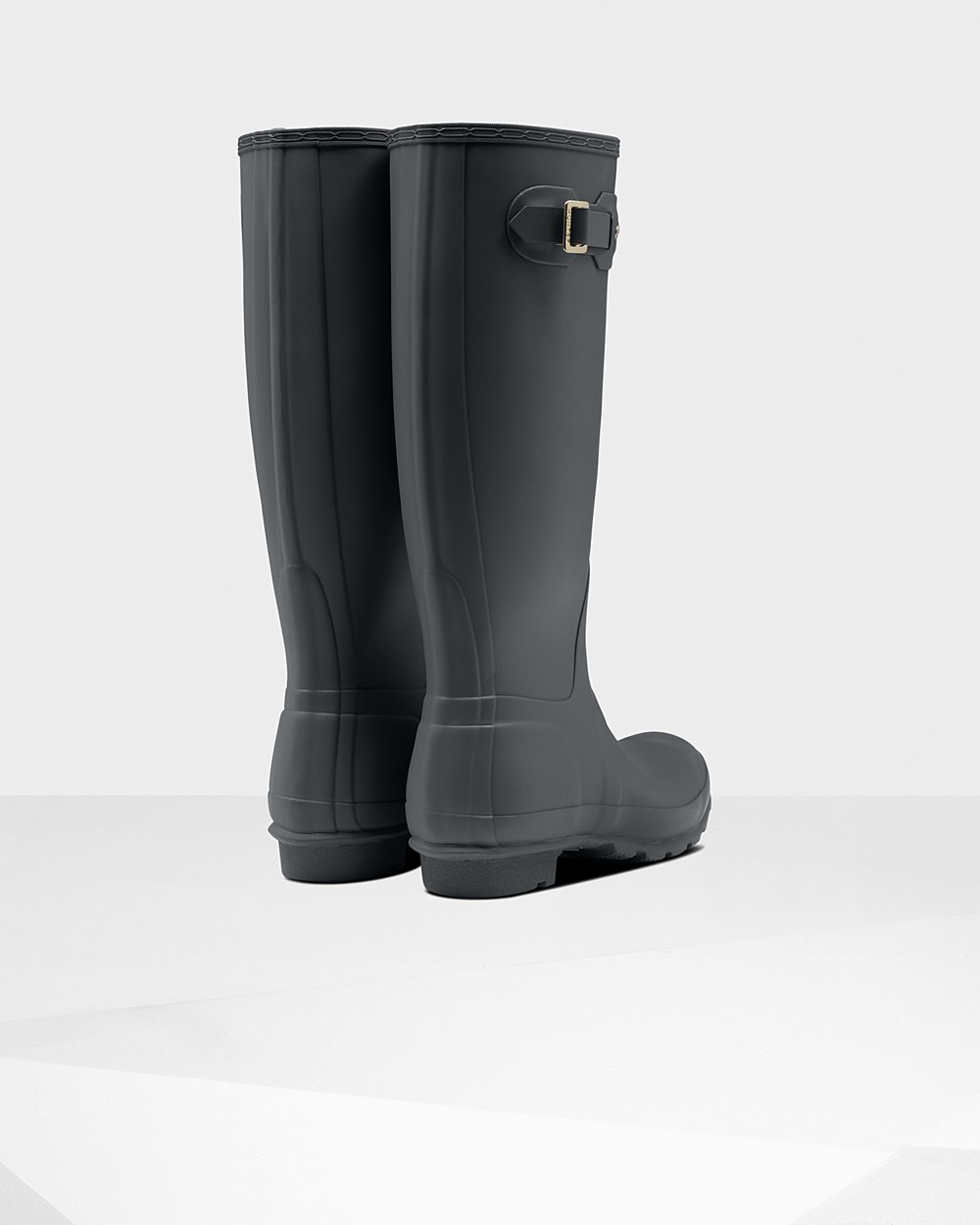 Botas de Lluvia Altas Hunter Mujer - Original - Verdes Oscuro - YSKUCQN-62